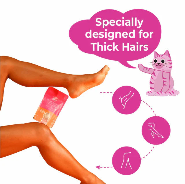 Meow Body Hair Removal Wax Powder + Peeling Foot Mask