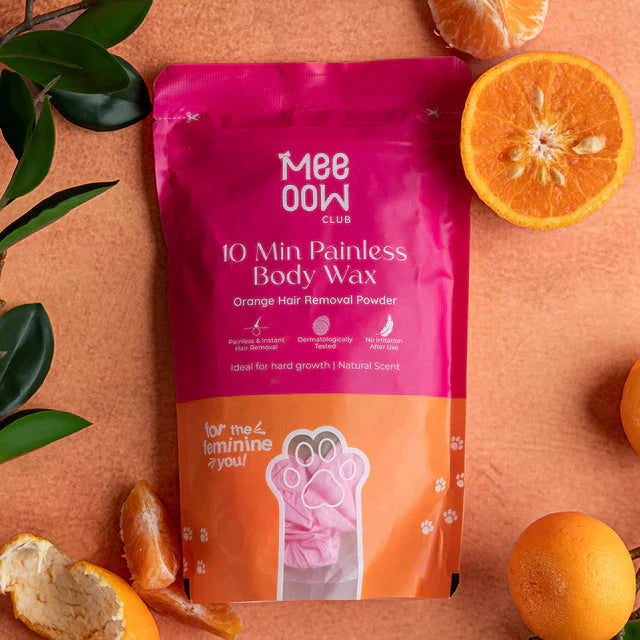 Meow Body Hair Removal Wax Powder + Peeling Foot Mask